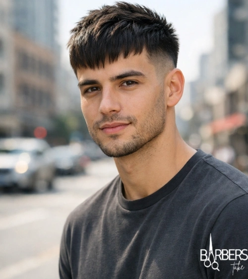 Burst Fade with French Crop