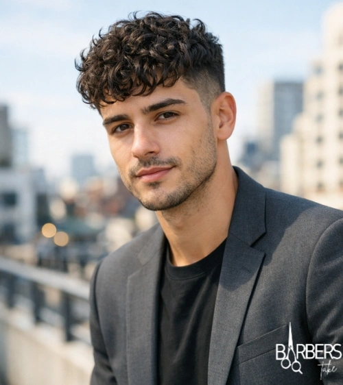 French Crop Haircut Curly Hair