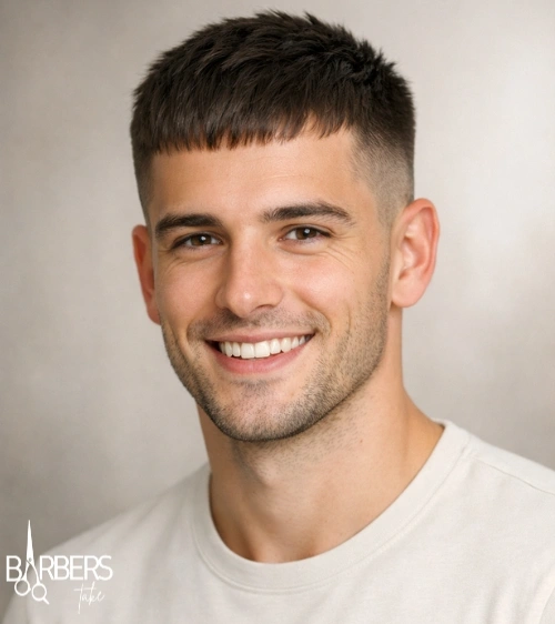French Crop Low Fade Haircut