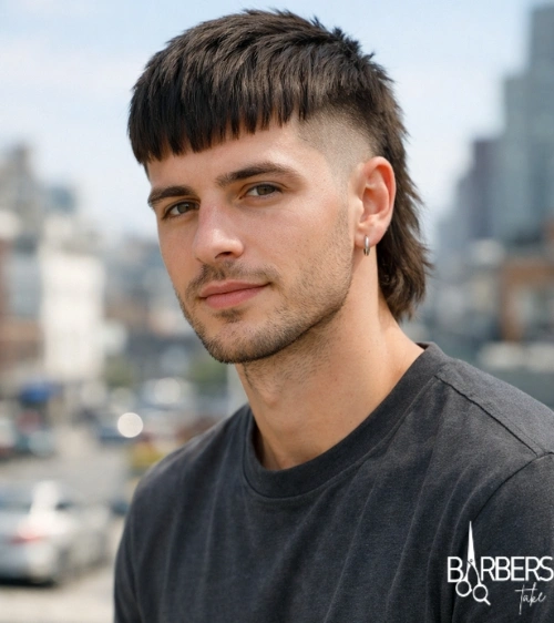 French Crop Mullet Fade
