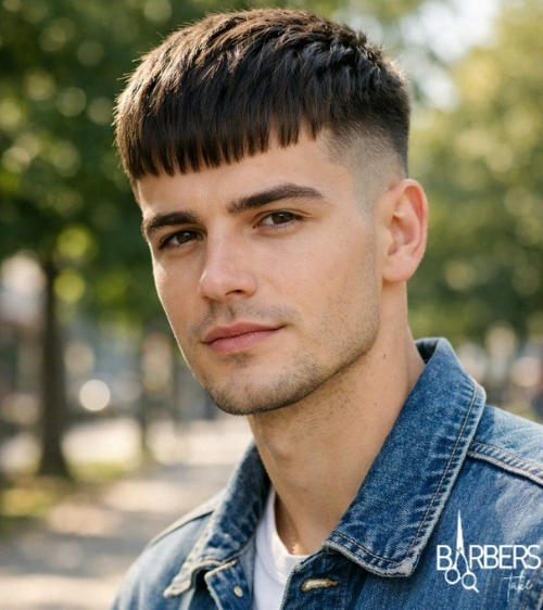 French Crop with Low Taper Fade