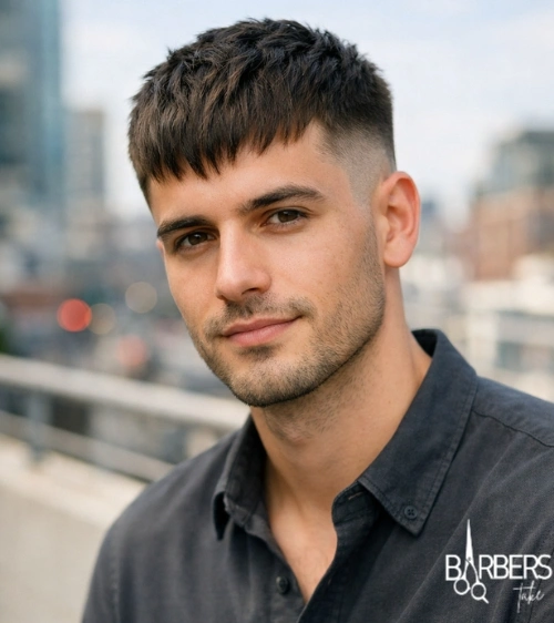 Mid Fade with French Crop
