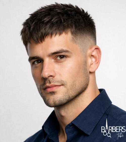Textured French Crop with Mid Fade