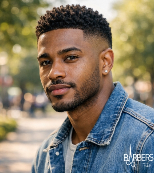 Drop Fade Black Men