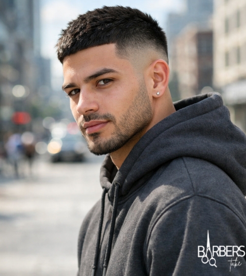 Drop Fade Haircut Men