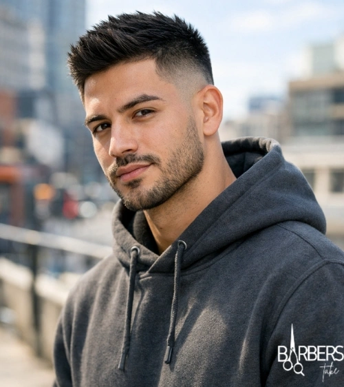 Low Drop Fade Haircut Men
